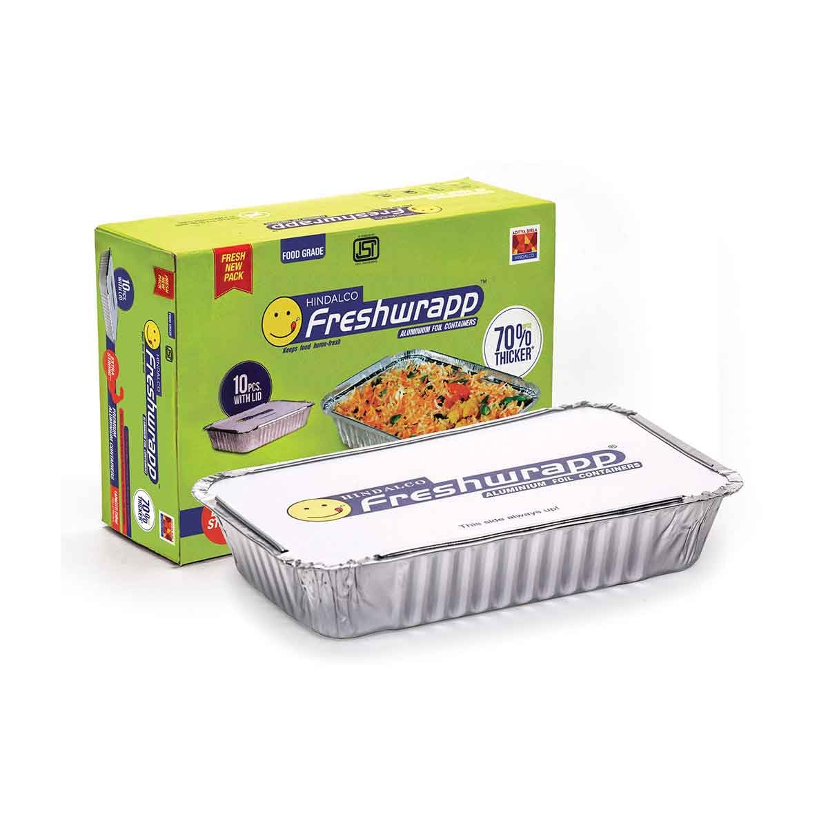 Freshwrapp Aluminium Containers 750ml (10Psc Pack of 1) (B0CQSWQKQR) Amazon Price History, Amazon Price Tracker