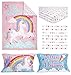 Baby Boom Funhouse Unicorn Love 4 Piece Toddler Bedding Set – Includes Comforter, Sheet Set – Fitted + Top Sheet + Reversible Pillowcase for Girls Bed, Pink