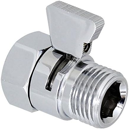 IGNPION G1/2" Full Brass Shower Head Flow Control and Shut OFF Valve for Shower Head, Hand Shower, or Bidet Sprayer etc