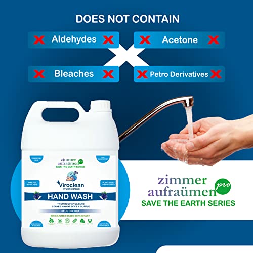 Image of Zimmer Aufraumen Pro Hand Wash Blue Orchid 5Lit. Bio Enzymes Based Surfactan
