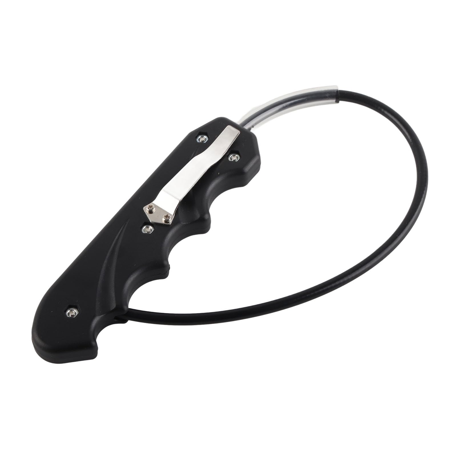 TICFOX Portable Whip, Lightweight Multi-Purpose Motorcycle Whip Get Back with Window Breaker, ABS Handle and Stainless Steel Rope