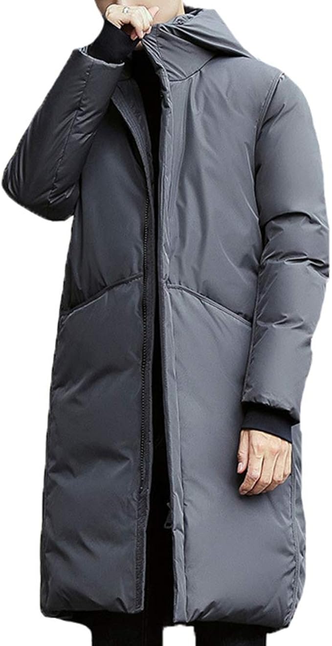 Amazon ロングコート ダウンジャケット メンズ フード 襟付き チャック ポケッタブル 無地 イェロー レッド 軽量 暖かい ふわふわ 大きいサイズ おしゃれ 通勤通学 防寒防風 3xl 冬 ミリタリージャケット コート ジャケット 通販