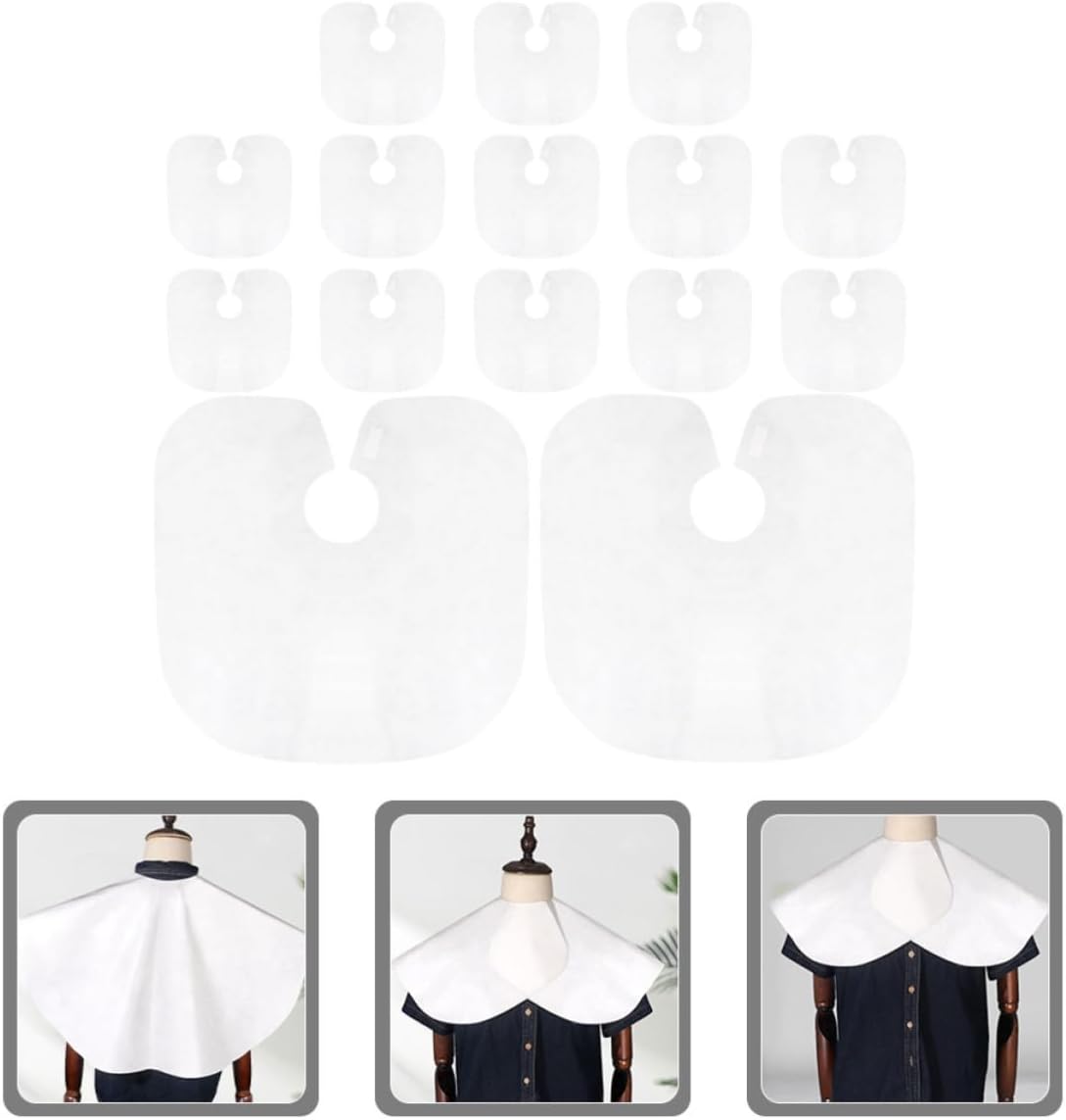 15pcs Disposable Hair Cutting Cape for Salon and Barbershop Use, Soft and Comfortable Nonwoven Material, Protects Clothing from Dye Stains, for Beauty Parlors and Perming