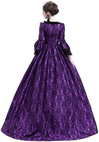 CountryWomen 18th Century Women's Rococo Ball Gown Victorian Masquerade Theme Costumes - Image 8
