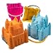 Sand Castle Building Kit, Beach Toys, Beach Bucket, Sand Castle Molds for Kids, Gift Toy for Ages 1 2 3 4 5 6 7 8 9, Older Kids and Toddlers, Sandcastle Building Kit Pail for Kids