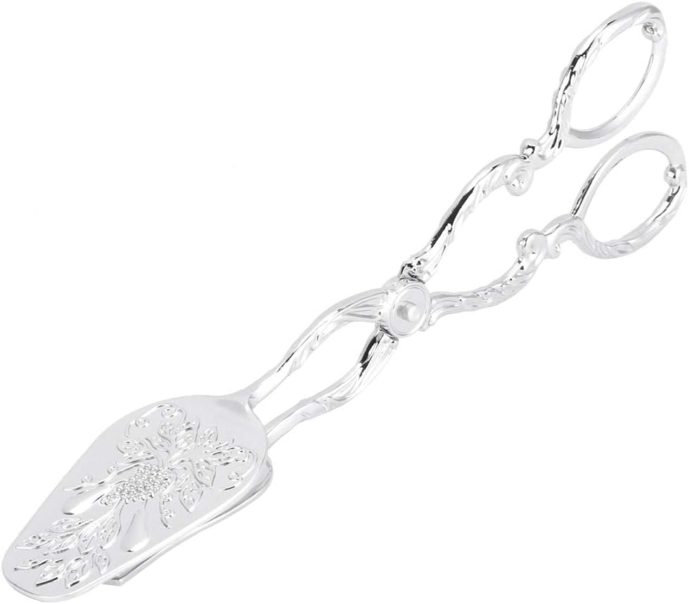 9in Vintage Salad Tong, Metal Food Serving Tongs for Buffet Catering Bread BBQ, 8.5 x 4.5in