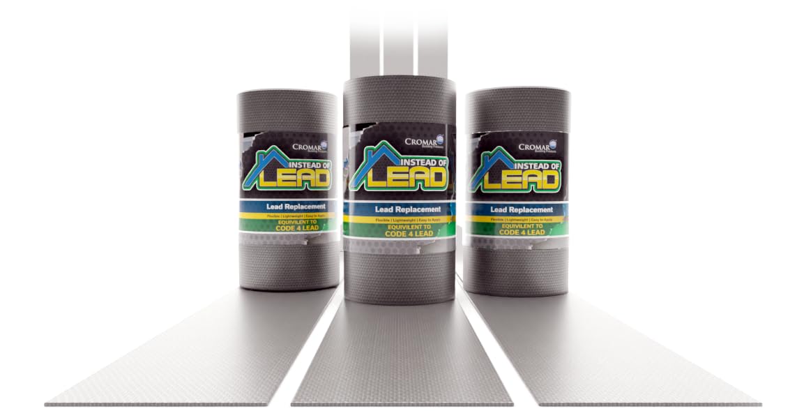 Ara Choice Grey Cromar® Instead Of Lead | Lead Replacement Roll For Roofing And Construction | Lead Flashing Roofing Repair | Lightweight – Durable & Recyclable | 150Mm – 5 Metres Roll