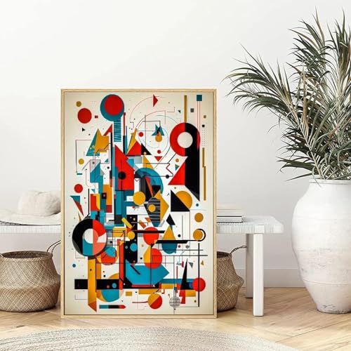 Affiches et impressions nordiques abstraites pour moderniser un mur de salon vide - 4