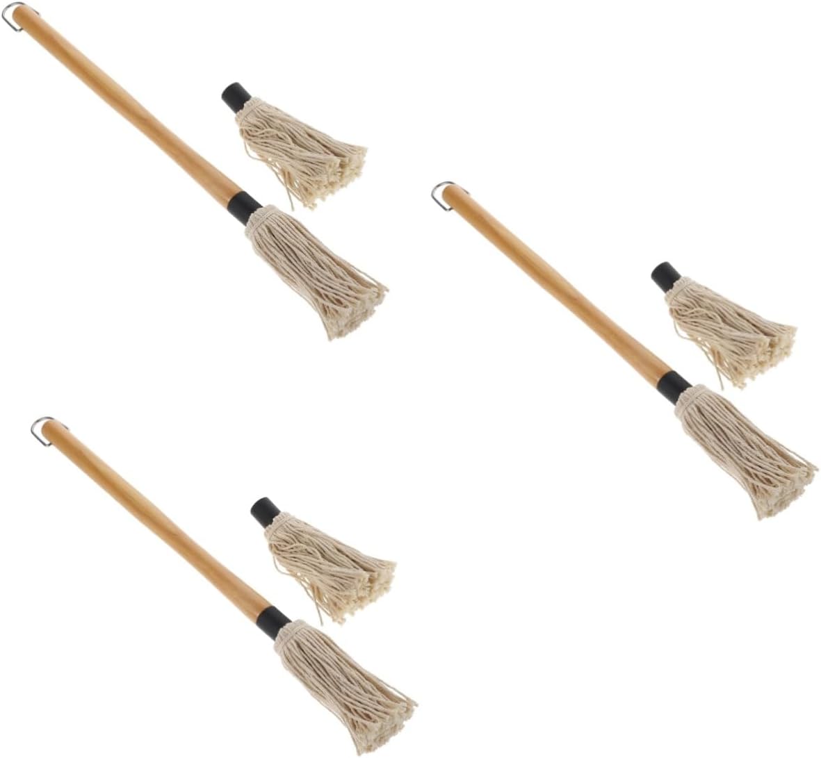 BESPORTBLE 3 Bbq Oil Brush Handle Refillable Brushes for Grilling Basting and Marinating -duty Bbq Accessories for Even Sauce Distribution and Flavor