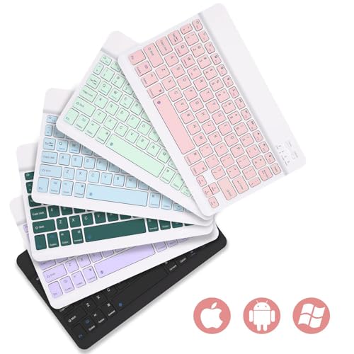 Housse clavier iPad Pro 12,9 pouces Bluetooth avec porte-stylet compatible 2022