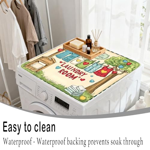 Image of Nuxovilar Geometric Dryer Cover for Top 23.6x19.7in Polyester Mat