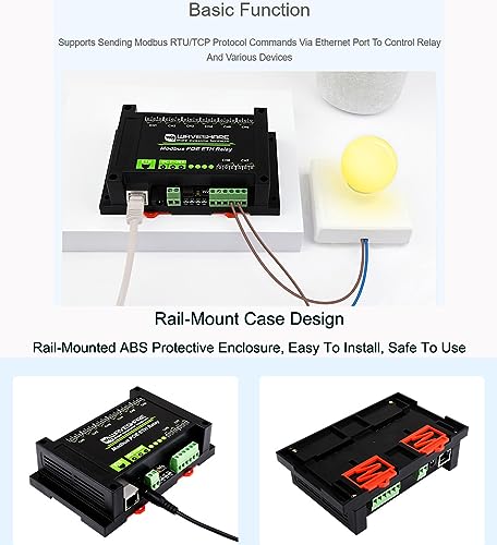 8-CH Ethernet Relay Module, Modbus RTU/Modbus TCP Protocol - Image 5