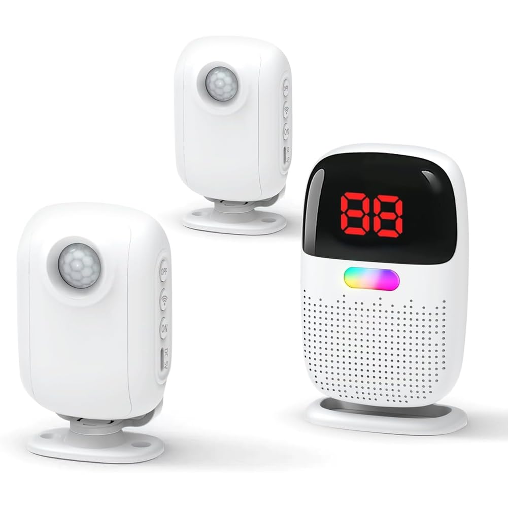 Wesafrae Bed Alarms for Elderly Bed Alarms for Elderly Dementia Patients Motion Sensors for Fall & Room Exit Alerts