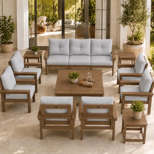 Patio Kingdom HDPE Patio Furniture Set, Patio Couch