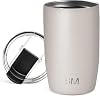 Simple Modern Travel Coffee Mug Tumbler with Flip Lid | Insulated Stainless Steel Iced Coffee Cup | Gifts for Women & Men | Voyager Collection | 350ml | Almond Birch
