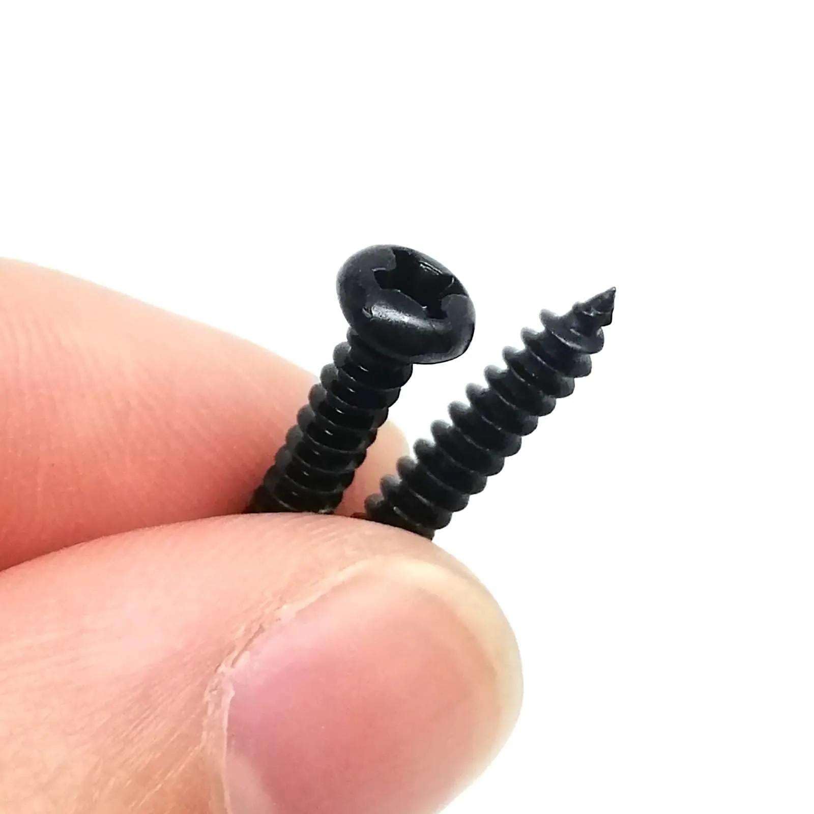 M1 M1.2 M1.4 M1.7 M2 M2.6 M3 M4 Mini Micro Cross Phillips Round Pan Head Self Tapping Wood Screw Set Kit