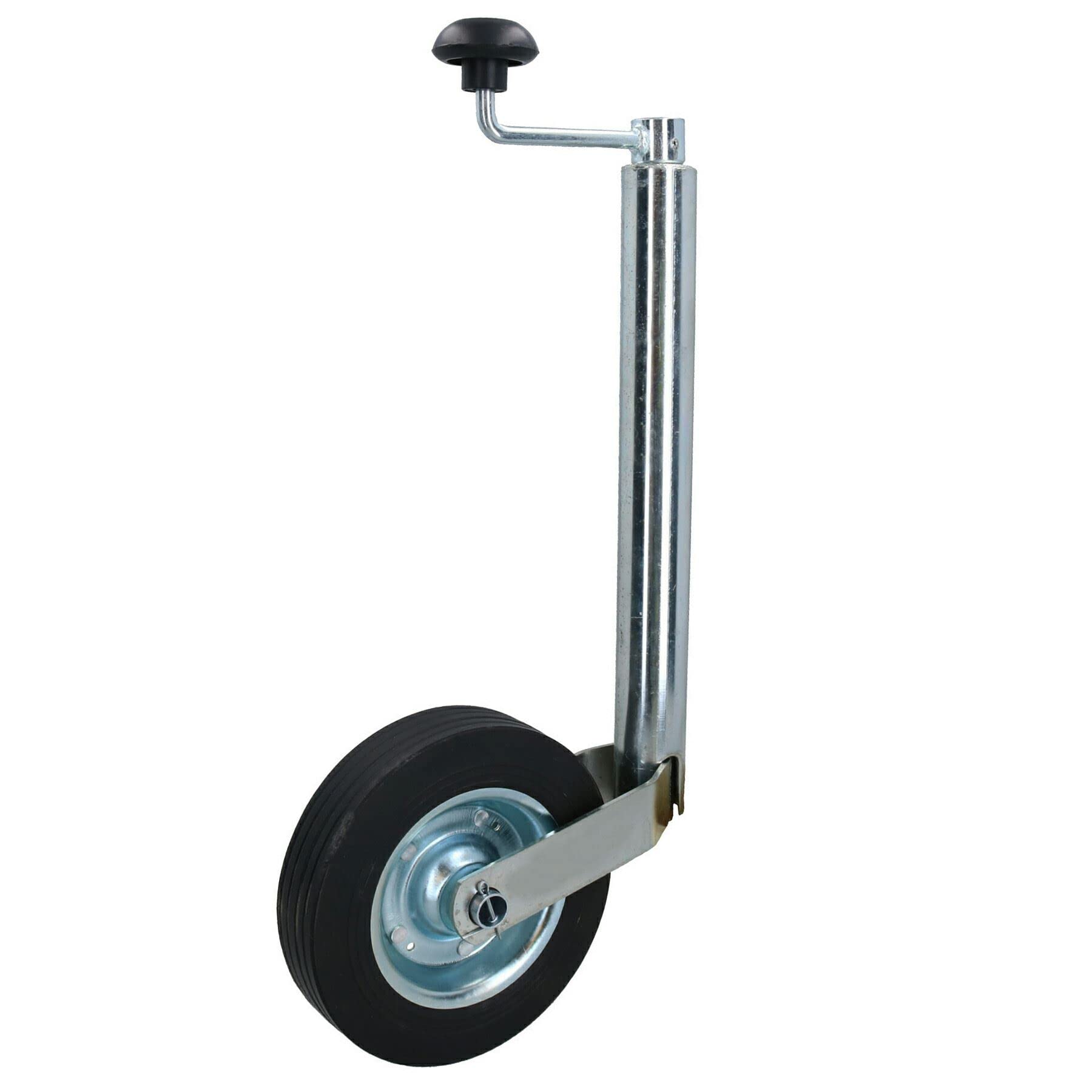 AB Tools Stützrad, 42 mm, für Anhänger, Wohnwagen, 200 mm, Stahl-Zentrierrad + Split-Klemme