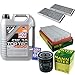 Produktbild QR-PARTS 69368331 Filter Set Inspektionspaket 5 Liter Motoröl Top Tec 4200 5W-30 MANN-FILTER Innenraumfilter Luftfilter Ölfilter