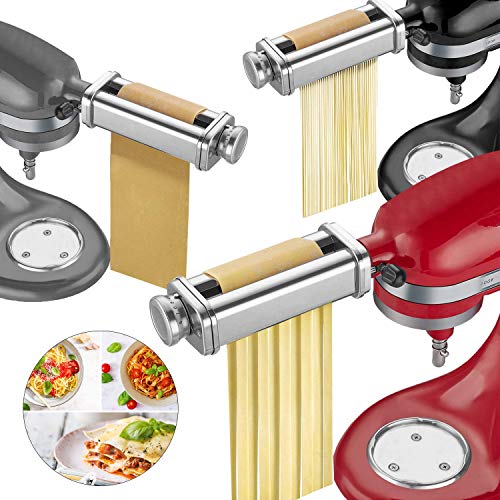 Spaghetti Pasta Cutter Attachment For Kitchenaid Stand Mixer, Stainless Steel Pasta Maker Machine Accessories #TOP4