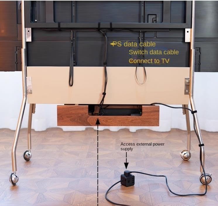 Soporte móvil para TV de 55 a 85 pulgadas con ruedas miniatura 6