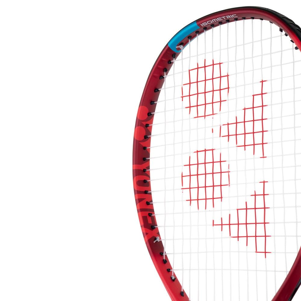 YONEX New Vcore Feel Tango Red besaitet 250g Tennisschläger Rot - Blau Griffstärke 0