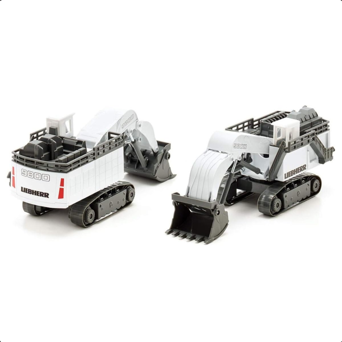 Siku 1798, Liebherr R9800 Mining Excavator, 1:87, Metal/Plastic, White, Functional Folding Shovel