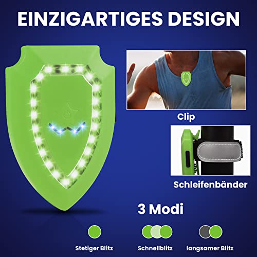 ZLCBBD Blinklicht Schulranzen USB Aufladbar Kinder LED Sicherheitslicht Anhänger für Wandern Laufen Joggen Haustier Rucksack leuchtanhänger