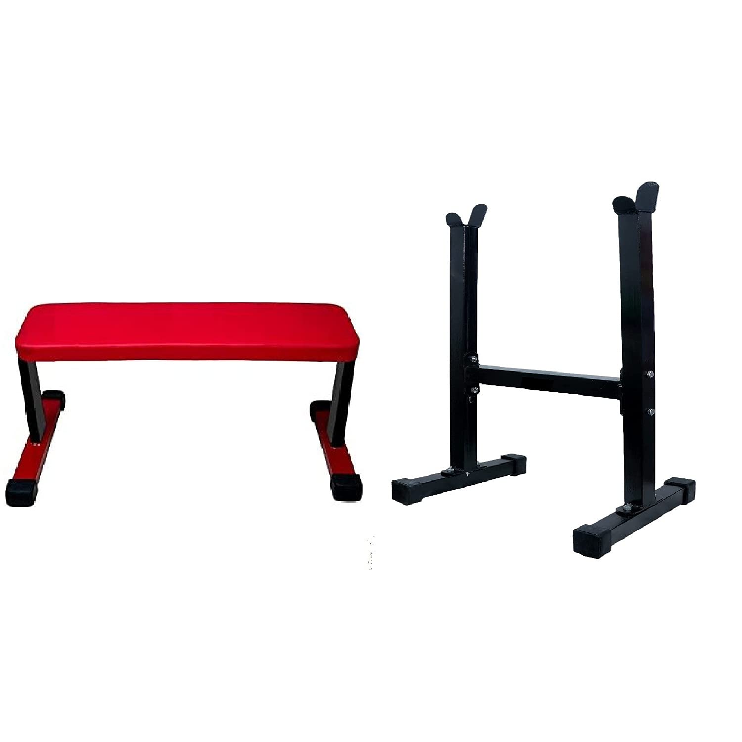 Bodyfit Combo Pack - Weight Lifting Bench + Biceps Stand, Utility Exercise Bench Set Home Gym Set.. (BIG F FLAT + STAND)-image-21
