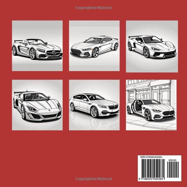 Luxury Cars Coloring Book: Sport Cars Curious Kids Bold Easy Coloring Book For All Car Lovers image 3