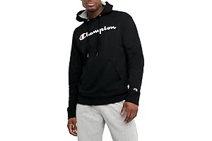 Champion Men's Powerblend Fleece Script Logo Hoodie (Regular or Big & Tall)