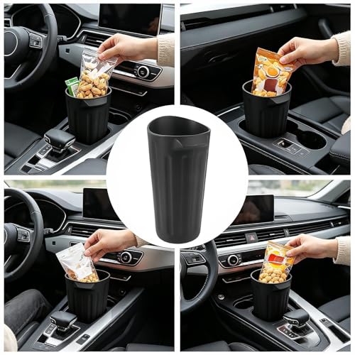 Cubo de basura universal de silicona para coche y SUV 4