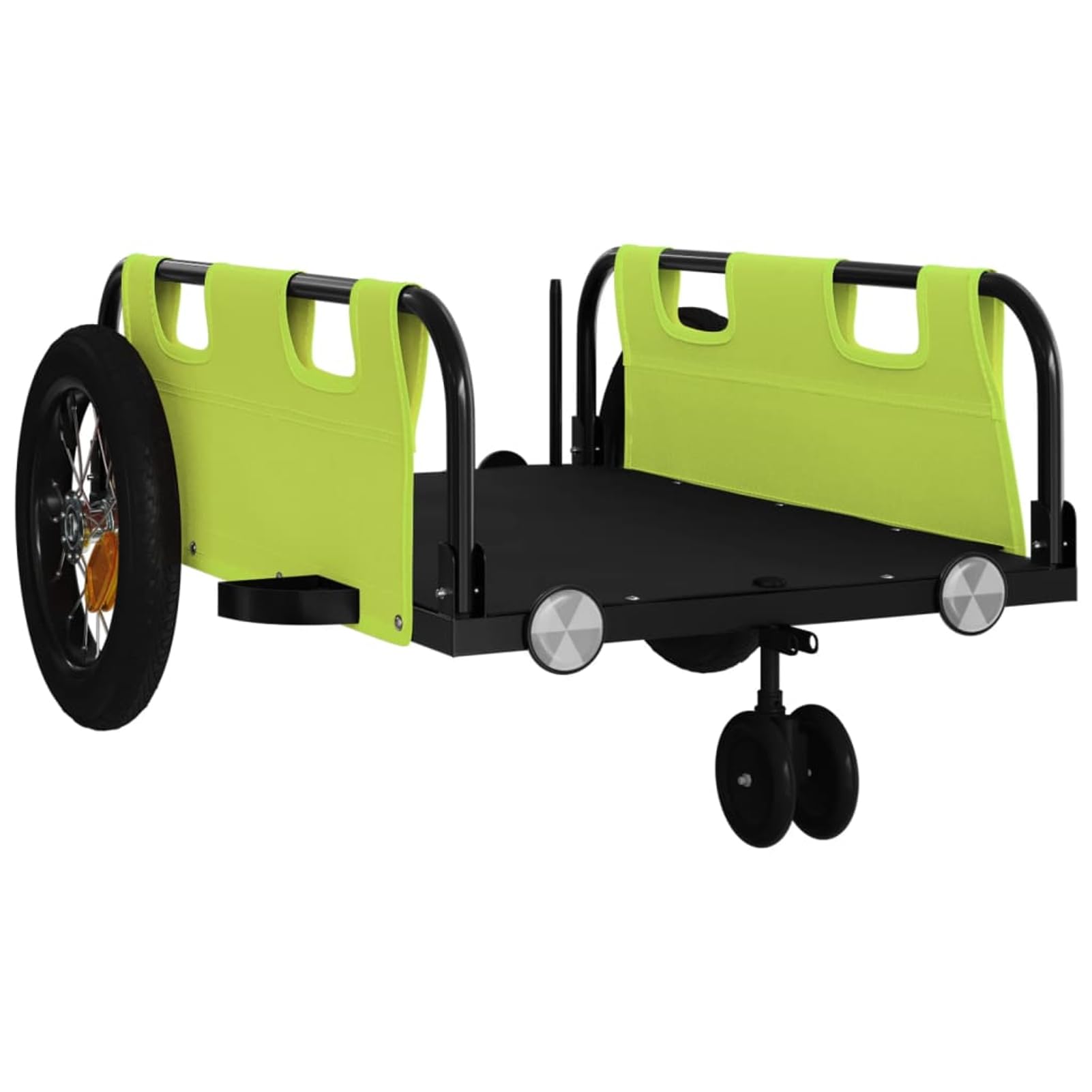 Fahrradanhänger Orange Oxford Eisen | Robust pulverbeschichtet, Ideal für Transport, ,