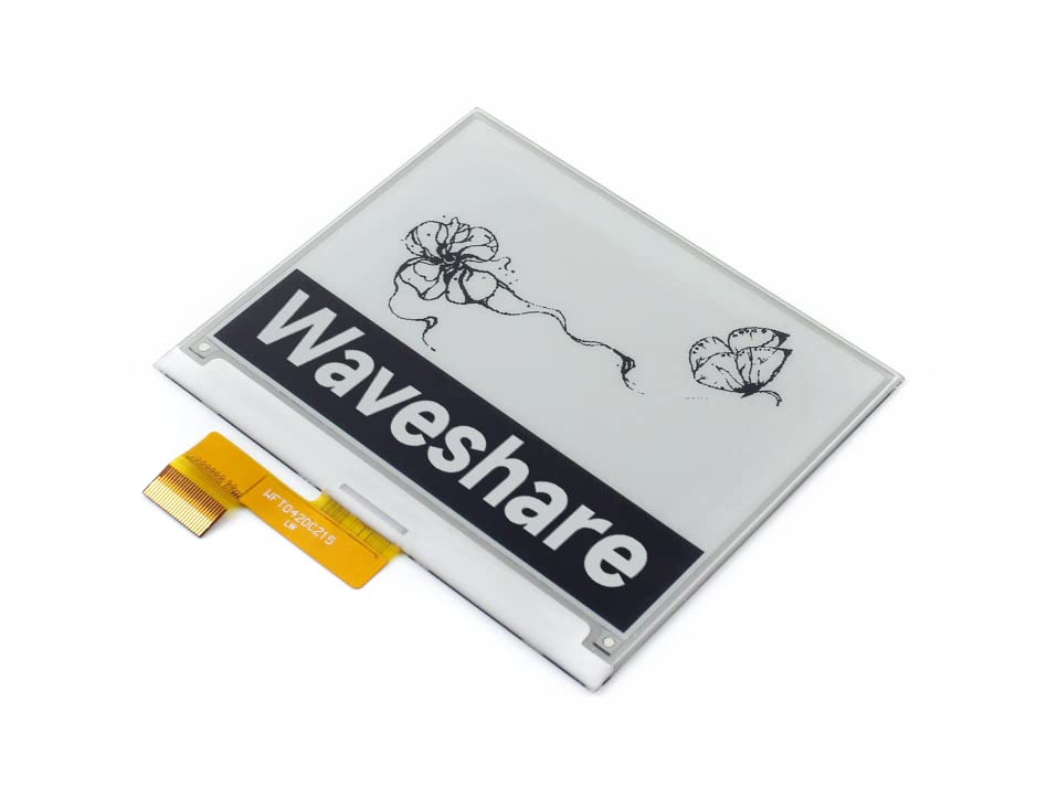 Waveshare 4.2 Inch E-paper Raw Display Panel 400x300 Resolution 3.3v E-Ink Electronic Paper Screen without PCB with Embedded Controller Support Full Refresh,Communicating via SPI interface