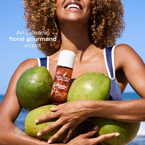 Image of Nautica Coconut Crave, a Fruity Gourmand Hair & Body Mist for Women, Notes of Coconut, Apple and Cedarwood, Long Lasting, 8.0 fl oz