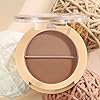 Contour Makeup Palette, Natural Long Lasting Cream Matte Bronzer Powder for Face Contouring Shading Sculpting Make-up Pallet, 0.21oz (02)
