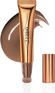 DAGEDA Contour Beauty Women Wand, Liquid Face Concealer Pen, Smooth Creamy Matte Finish Liquid Contour Stick with Soft Cushion Applicator, Blendable Waterproof Body Face Contouring Makeup, 0.53oz (01)