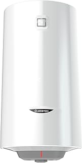 Ariston PRO 1 R 100 litres - Chauffe-eau Électrique Vertical Mural - Résistance Blindée - Molette de Réglage de la Température - Conçu pour installé en France