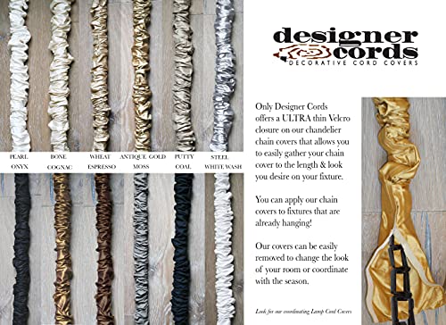 Image of Dk Putty 100% REAL Silk Chandelier Chain Cover 4 ft long