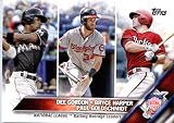 2016 Topps #338 Dee Gordon/Bryce Harper/Paul Goldschmidt Marlins/Nationals/Diamondbacks Baseball League Leaders Card