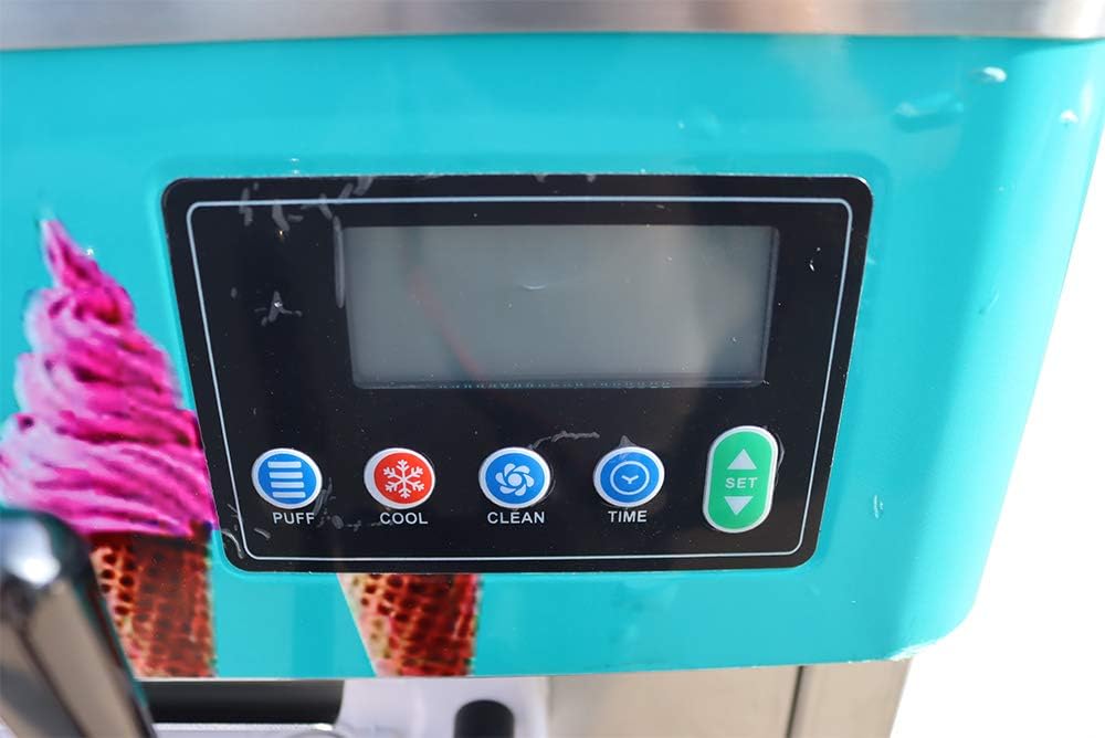 Commercial 110V 3Flavor Soft Ice Cream Cooling Making Machine 20-30L/H Standing Type(Ite#210051)