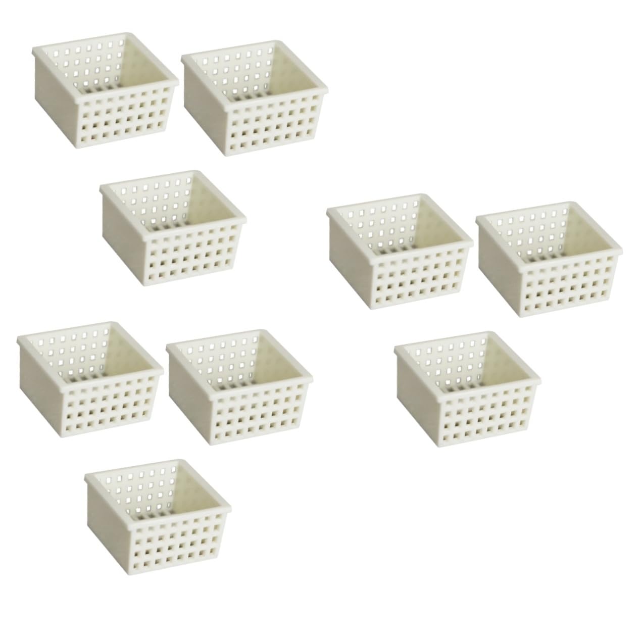 Toyvian 9 Pcs Dollhouse Basket Mini Furniture Mini Hamper Doll House Furniture Small House Furniture Sink Basket Model Sundries Basket White Sink Micro Scene Handicrafts