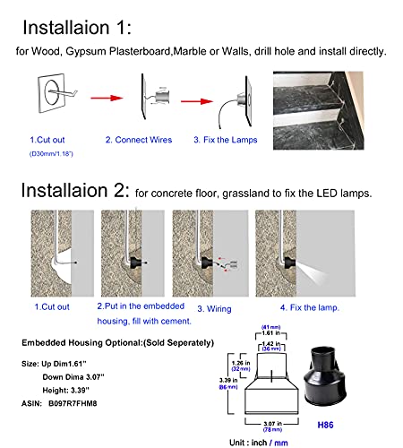 E-Simpo 3W Ip68 Underwater Landscape Led Swimming Pool Pond Foutain Boat Light,Stainless Steel Aluminum Low Voltage 12V-24V Dc Cree Chip (Warm White, 1-Pack) #TOP7