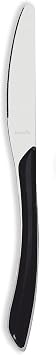 Amefa 24-Piece Eclat Black Flatware Set, Silver