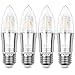 Produktbild HZSANUE E27 LED Kerze Leuchtmittel 12W, 3500K Warm Weiß, 1200lm, Groß Edison Schraube Kerze Leuchtmittel, Entspricht 100W Glühbirnen, 4-Pack