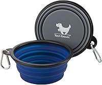 Vista 19 de Cuencos plegables para perros para viajes, paquete de 2 cuencos de agua portátiles para perros, gatos y mascotas, plato plegable para regar