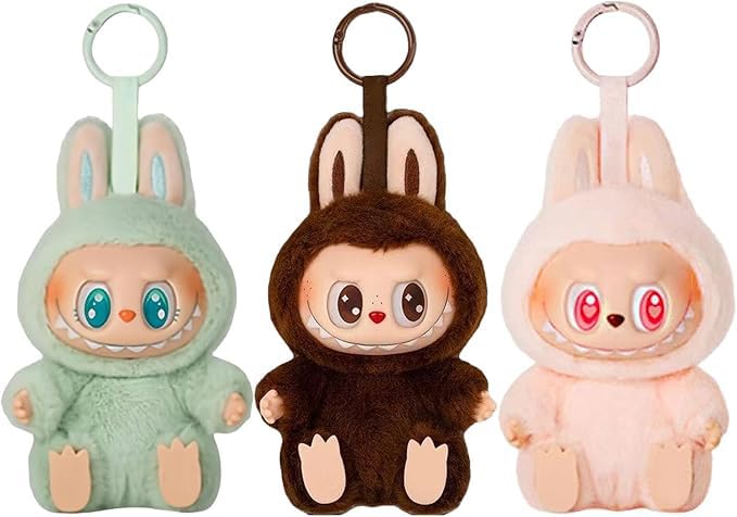 Plush Keychain Modern Home Decoration Keychain Adorable Collectible for Everyday Joy A Pendant for Bags and Keys