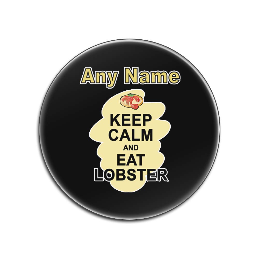 Sous-verres ronds pour apéritif Keep Calm Eat Lobster motif humour noir