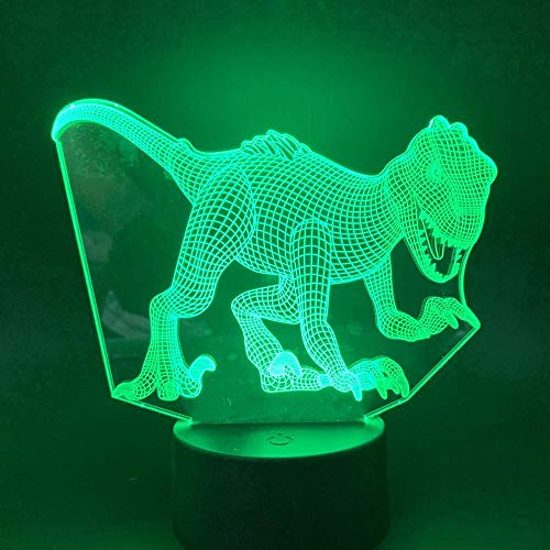 Preisvergleich Produktbild 3D Nachtlicht Led Nachtlicht Lampe Weltraum Farbwechsel Mit Fernbedienung Tyrannosaurus Artistic Best Present Für Kids3D Lampe