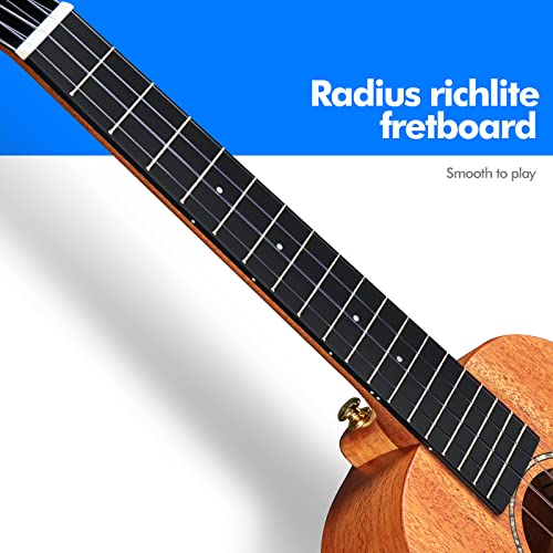 Ukulélé Tenor Enya EUT-MS Solid Mahogany 26 pouces Ukulélés Débutants et Professionnels avec Housse - Les Beatles, Paul McCartney, John Lennon, RIngo Starr, George Harrison Ukulélé Tenor Enya EUT-MS Solid Mahogany 26 pouces Ukulélés Débutants et Professionnels avec Housse – Image 5