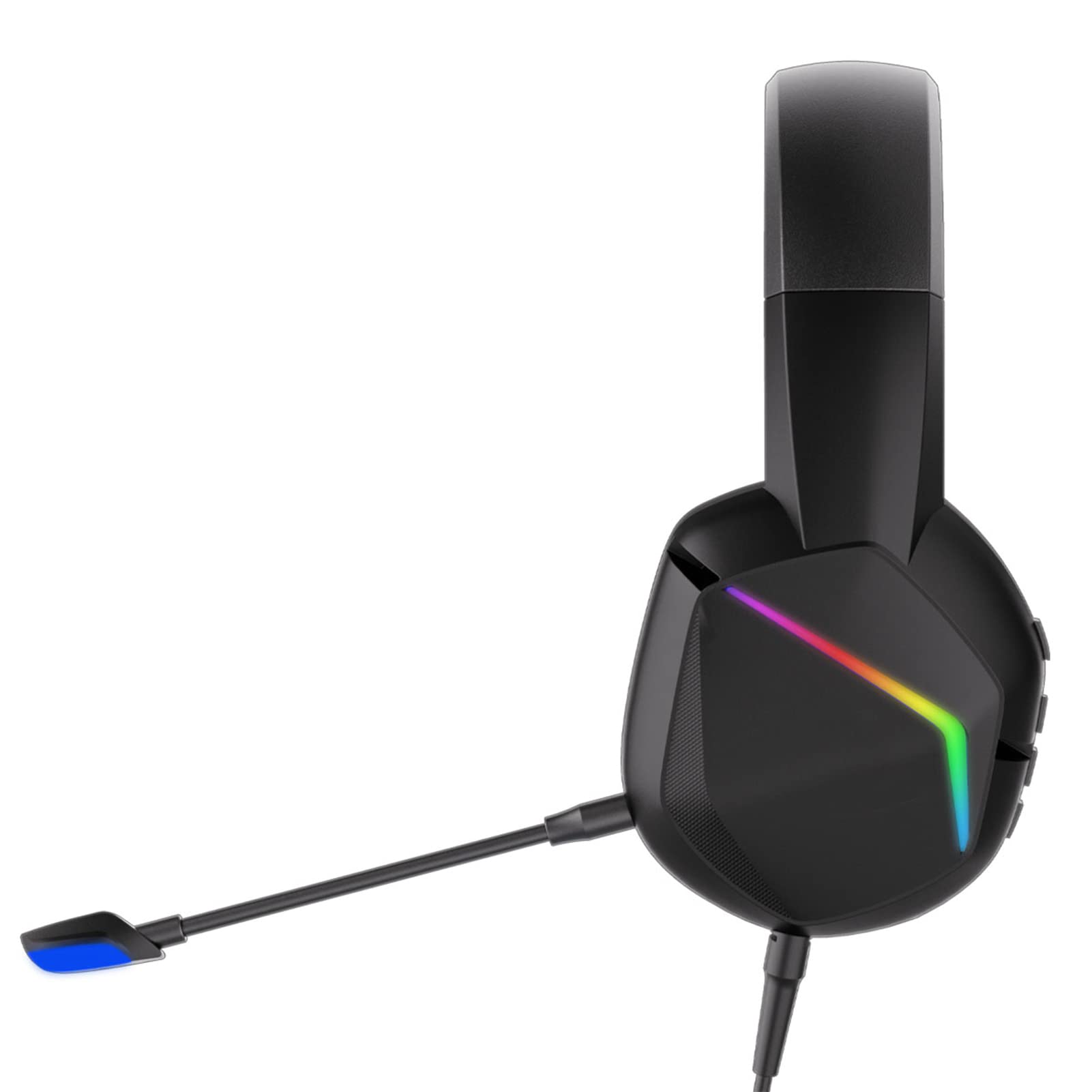 Cuffie da Gioco Cablate con Microfono Ad Alta sensibilità per PC Portatili Console di Gioco Esperienza Sonora Coinvolgente (Senza spina da 3,5 mm)